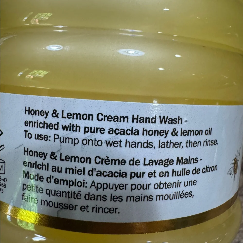 HONEY BEE LEMON AND HONEY CREAM HAND SOAP - Picture 5 of 5